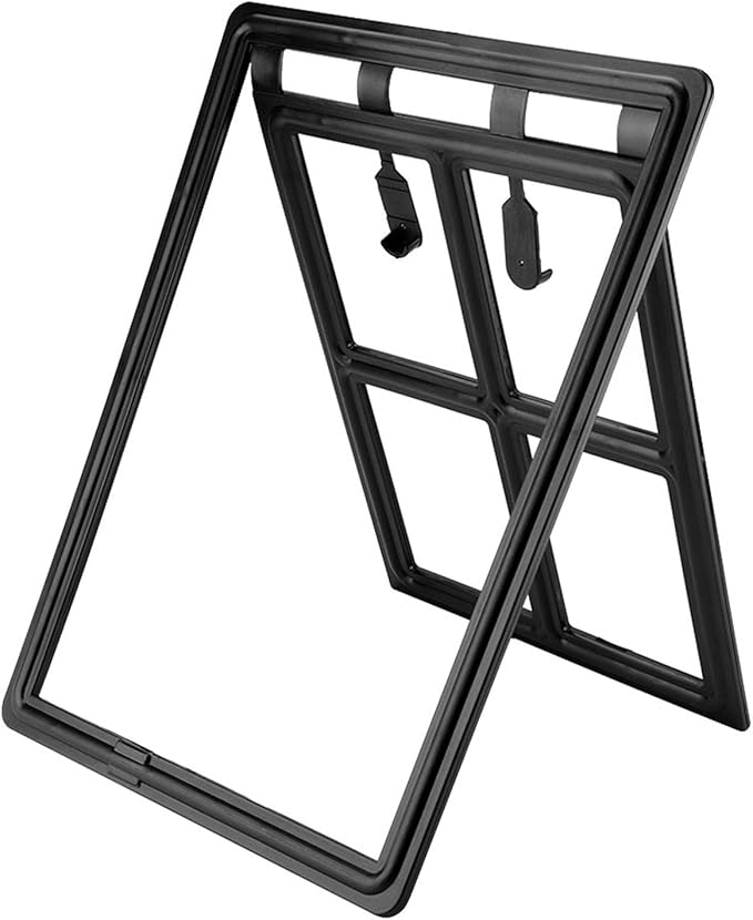 Acouto Screen Fit Pet Door Plastic Pet Dog Puppy Door Locking Safe Flap Screen Window Gate Doors, & Ramps (XL Font)