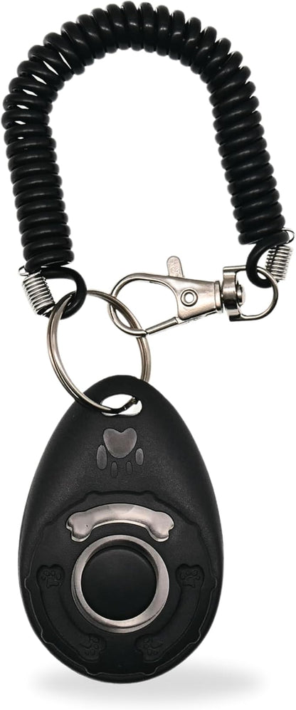 Dog Training Clicker - Pet Training Behavioral Tool with Wrist Strap for Dogs, Cats, and Puppies - Lightweight and Durable