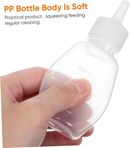 Happyyami 1Set Pet Nursing Kit Complete Feeding with Soft Milk Bottles for Kittens and Puppies User Friendly Design Easy to Safe and Materials