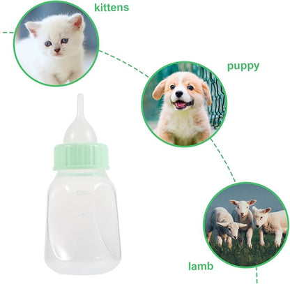 Pet Nursing Bottle Kit for Kitten Puppy Feeding Milk Bottle Set Sturdy Portable