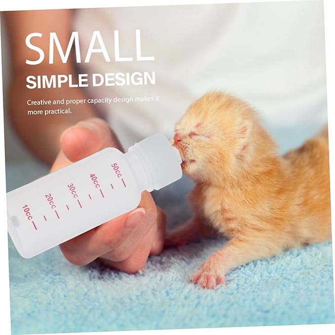 Milisten 5sets Dog Milk Feeding Bottle Newborn Cat Milk Replacer Portable Pet Bottle Leakproof Pacifier for Puppies Pet Feeding Tools