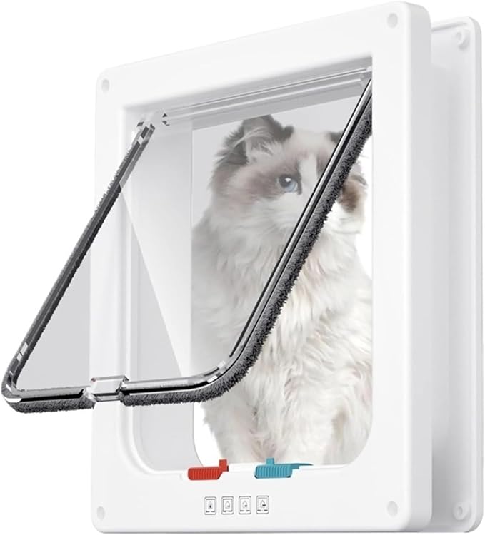 pet Door, Energy-Saving and Efficiency-Enhancing Pet Doors and Leak-Proof Dog Cages Improve Efficiency By Half(Black)