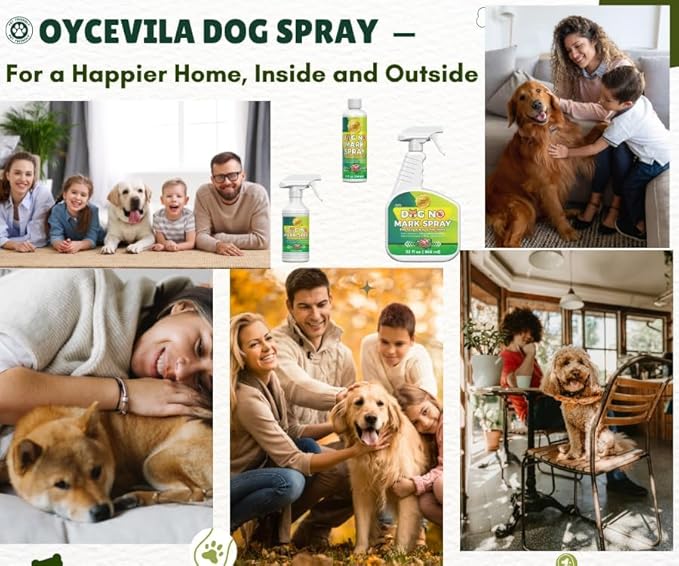 32oz No Pee Spray for Dogs - Potty Training Spray to Stop Marking Indoors & Outdoors - Safe Puppy Housebreaking Aid - Dog Training Solution - Puppy Housebreaking Training Aid