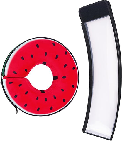 Transparent Shield Accessory for Inflatable Dog Cone Collar,Clear Shield Replacement with Zipper, Paired with MARIYAGO Inflatable Dog Donut Collar for Use (Blak Transparent, Medium)