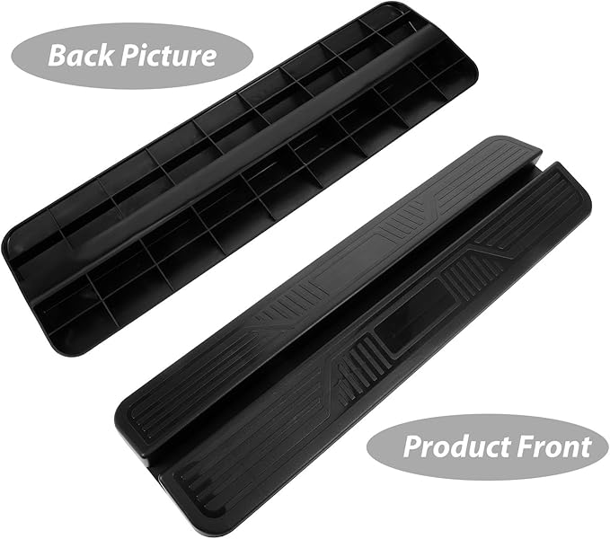 3pcs Indoor Dog Threshold Ramp Non-Slip Door Sill Ramps for Small to Large Dogs Safety Gate Accessory Black