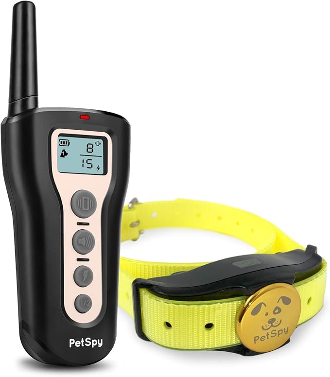 PetSpy P320N Dog Training Shock Collar, 400 Yards, Medium to Large Dogs, with Vibration, Electric Shock and Beep, Waterproof, Remote Trainer