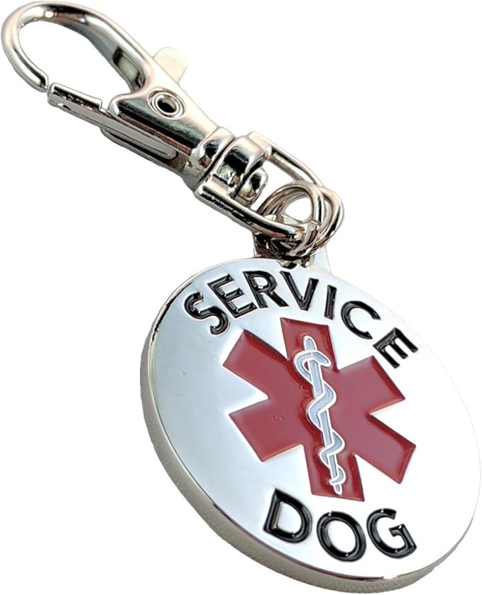 Service Dog Collar & Emotional Support Animal (ESA) Collar with Metal ID Tag + 3 Information Cards – Adjustable Heavy-Duty Nylon | ALL ACCESS CANINE