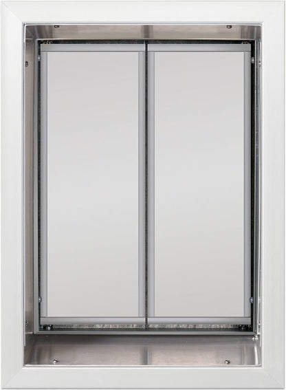 Plexidor Performance Pet Doors for Cats and Dogs - Wall Mount Pet Door with Lock and Key - Energy Efficient - White