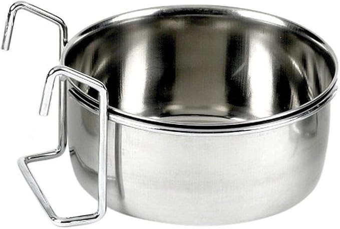 CLASSIC Pet Products Steel Hook-On Coop Cup, 900 ml