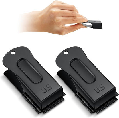 2 Pieces Brass Pet Training Clicker Signaling Cricket Clicker Metal Dog Clicker for Puppy Cats Trainer Pet Owners(Black)