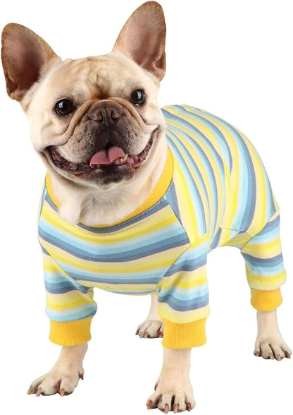 Dog Onesie for After Surgery Recovery Suit Pet Surgical Suit for Female Male Cone E-Collar Alternatives After Spay Abdominal Wounds Protector Dog Anti-Licking Onesie for Small Medium Dogs