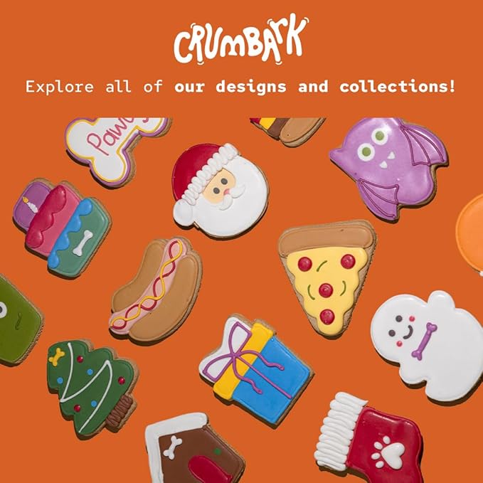 Dog Birthday Treats | Hand-Decorated Treats – 8 Pack in Gift Box | Extra Large Treat 62g Cookie, Vegan Dog Birthday Cake