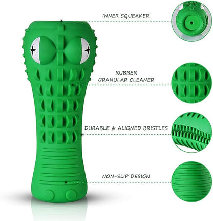 Cutiful Dog Toys for Aggressive Chewers Large Medium Breed, Indestructible Dog Chew Toys, Squeaky Interactive Tough Extremely Durable, Dogs Toothbrush Toys to Keep Them Busy
