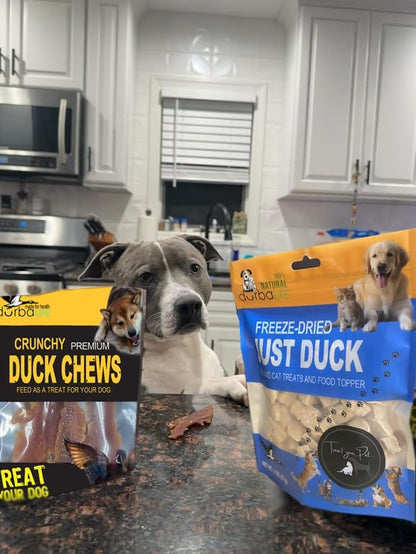 Freeze Dried Raw JustDuck Duo Treat Food Toppers - High-Protein Training Rewards, Single-Ingredient Pet Snack Designed for Both Dogs & Cats. Ideal for Picky Eaters (2 Packs) (2.0 oz each, Just Duck)