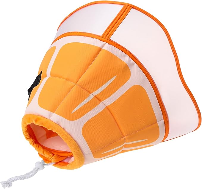 SCENEREAL Dog Cone for Dogs After Surgery, Adjustable Cone Collar Alternative to Stop Licking for Wound Care, Spay, Neuter, Soft Recovery Cone E-Collar Neck Collar for M L Size Dogs, Orange M