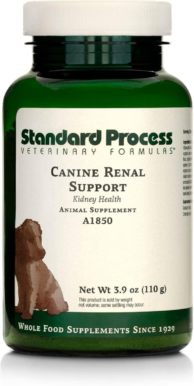 Standard Process Canine Renal Support - Dog Supplement for Kidney, Liver & Heart Health - Animal Supplement for Your Dog's Health - 3.9 oz (70 Servings)