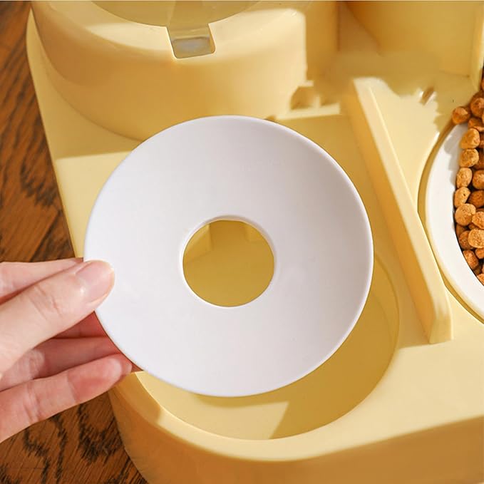 Feeding Bowl Set - Dog Water Dispenser, Detachable Food Bowl with Bell with Sturdy Construction, Animal Accessory Featuring Convenient Design, Wet and Dry Feeding Solution for Small Medium Pets