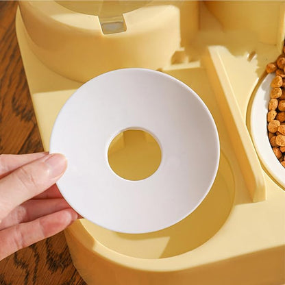 Feeding Bowl Set - Dog Water Dispenser, Detachable Food Bowl with Bell with Sturdy Construction, Animal Accessory Featuring Convenient Design, Wet and Dry Feeding Solution for Small Medium Pets
