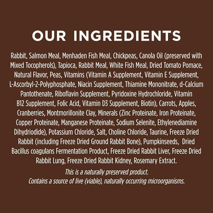 Instinct Original Dry Dog Food, Raw Coated Kibble, High Protein, Grain Free Recipe - Real Rabbit, 20 lb. Bag
