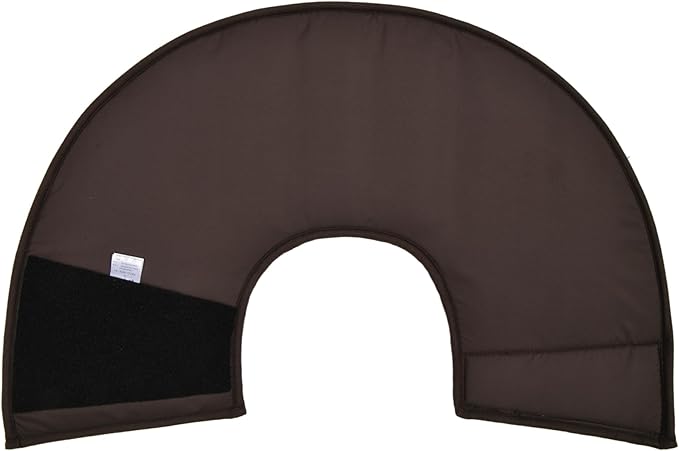 Puppia Dandy Cone Collar for Dogs After Surgery Fashionable Comfortable Pet Recovery Collar Elizabethan Dog Collar, Brown, Small
