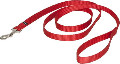 PetSafe Nylon Leash - Everyday Use Dog Leash - Lightweight Nylon - Quick Attach - Durable Pet Lead - 3/4" Wide - 6 Foot - Red