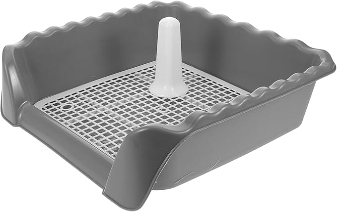 balacoo Dog Potty Training Aid Detachable Indoor Puppy Training Toilet Pole Mesh Grid for Easy Wash