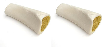 Cadet Double Stuffed Shin Bone - Highly Digestible, High Protein, Long-Lasting Dog Chew Bone for Aggressive Chewers, Supports Dental Health, Bacon & Cheese Flavor, Large (1 Count) (Pack of 2)