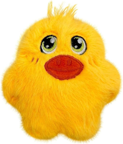 KONG Snuzzles Kiddos Mini Extra Small Dog Toy - Soft Plush Squeaky Toy for Small Dogs & Puppies (Frog/Duck Combo)