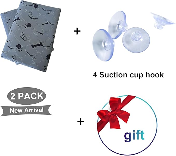 Washable Dog Pee Pad, Gray, Waterproof Bed Pads, Puppy Training, Reusable Pet Training Mat
