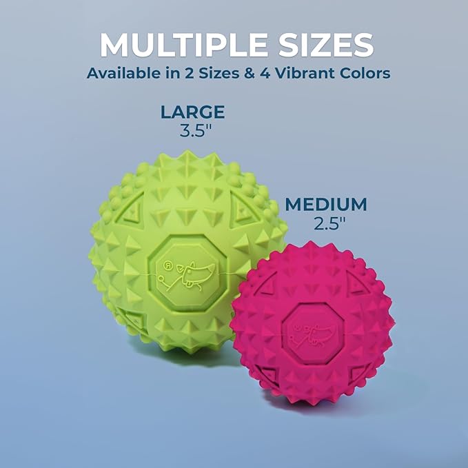 Best Pet Supplies Squeaky Dog Toys with Soft Durable Fabric for Small, Medium and Large Pets Interactive Toy for Indoor Play, Supports Active Biting and Play - Fuchsia, Green (M:2.5")