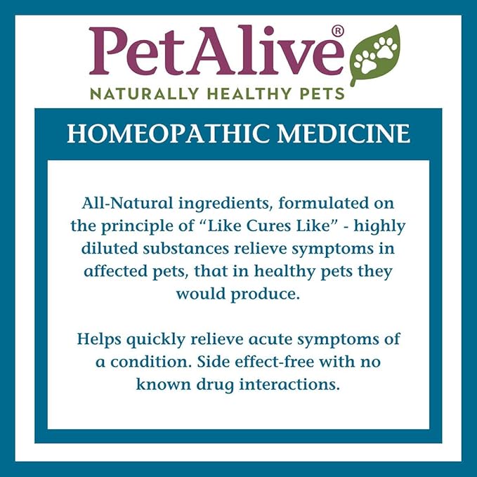 PetAlive Sinu-Rite Dog and Cat Nasal Congestion Relief - Homeopathic Tablets - Supports Relief from Dog Sinus Congestion, Runny Nose, Facial Pressure - Dog Sneezing Treatment - 180 Count