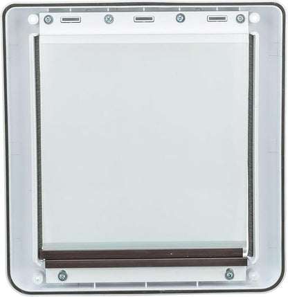 Trixie Pet Products 2-Way Locking Dog Door, Medium to X-Large Dogs, White
