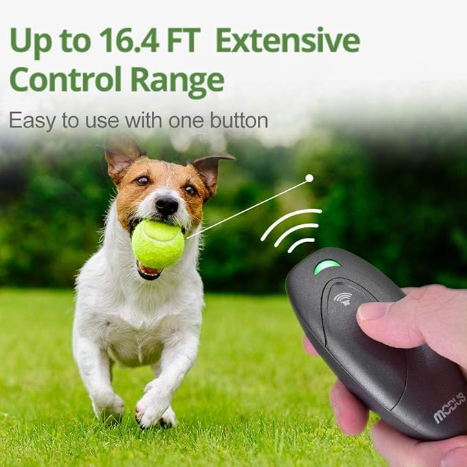 Ultrasonic Dog Barking Deterrent,MODUS 2 in 1 Dog Training and Bark Control Device,Anti-Barking Device,Barking Silencer Anti Bark Device for Dogs, Safe for Dogs,No Need to Shout or hit,Indoor&Outdoor