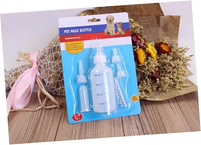 Milisten Professional Kitten Milk Bottle Set Pet Nursing Feeding Bottle Kit for Puppies and Kittens
