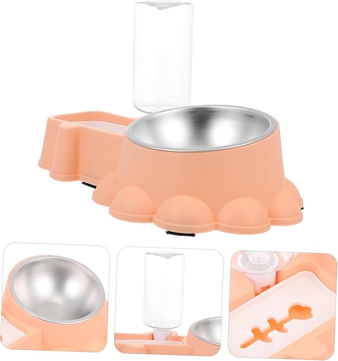 Milisten Multifunctional Pet Feeding Bowl Dog Food Dispenser Water Container Simple Design for Home Use for Feeding and Hydration Needs Easy to and Safe for Pets