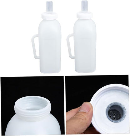 Levemolo 2pcs Durable Calf Feeding Milk Bottles Food-Grade Containers for Newborn Livestock Lightweight Portable Calf Nursing Bottle for Easy Outdoor Use