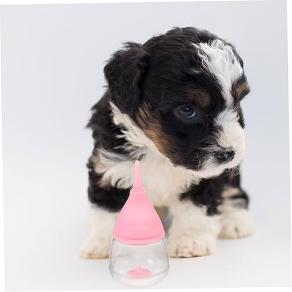 YARNOW Silicone Puppy Kitten Nursing Bottle Nipples Feeding Milk Bottle for Newborn Pets