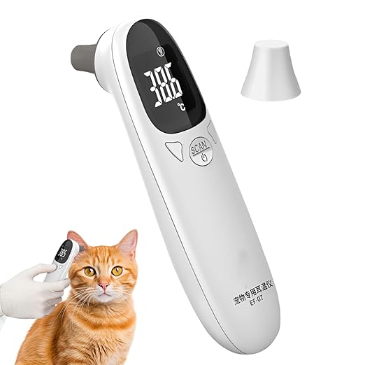 Animal Thermometers - Double Mode Design Veterinary Thermometers, Accurate Puppy Fever Detection Device | Flexible Temperature Options Pet Supplies for Dogs, Clear Led Display, for Cats, Cows