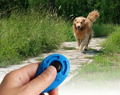 2Pcs Pink Dog Clicker for Training Easy to Use with Button Dog Training Accessories Strong and Long-Lasting, Training and Behavior Aids