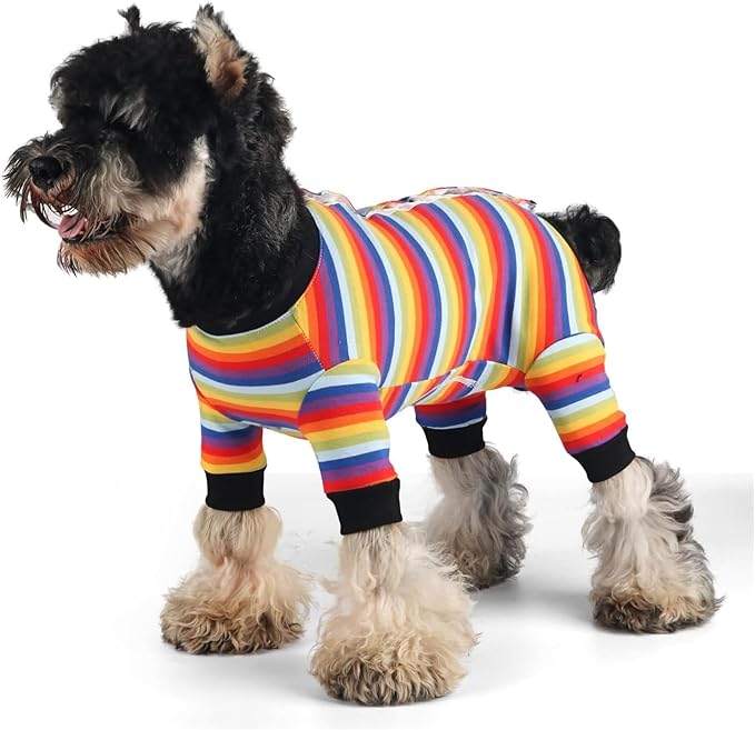 Dog Onesie for After Surgery Recovery Suit Pet Surgical Suit for Female Male Cone E-Collar Alternatives After Spay Abdominal Wounds Protector Dog Anti-Licking Onesie for Small Medium Dogs