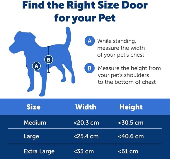 PetSafe Extreme Weather Aluminum Pet Door - Energy-Saving Thermal Barrier Pet Flap with Slide-in Door Locking & Secure Flap Cover - for Dogs Up to 100 Lb - Large