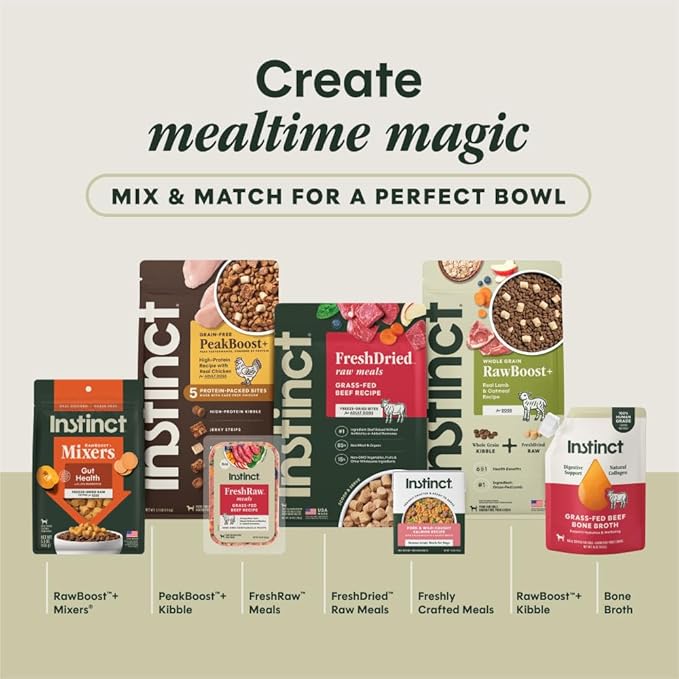Instinct BeNatural, Natural Dry Dog Food, Raw Coated Kibble, Whole Grain - Real Chicken & Brown Rice, 25 lb. Bag
