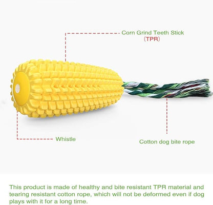 Carllg Dog Chew Toys for Aggressive Chewers, Indestructible Tough Durable Squeaky Interactive Dog Toys, Puppy Teeth Chew Corn Stick Toy for Small Medium Large Breed