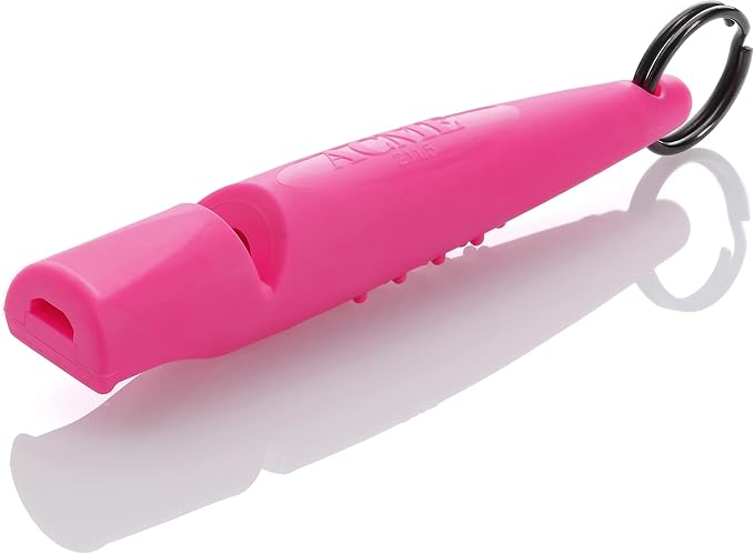 ACME Alpha 210.5 Professional Dog Training Whistle with Enhanced Ergonomic Grip. BPA-Free Plastic. 110 dBA. Standardized Frequency for Smaller Dogs. Weatherproof. Made in the UK (Day Glow Pink)