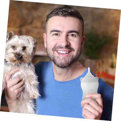 GANAZONO Breast Feeder for Puppies and Kitten Easy Clean Reusable Bottle Pet Nursing Bottle Lightweight Portable Design Small Dog Cat Milk Feeder