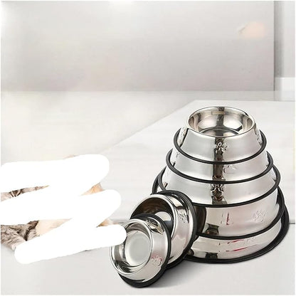 Cat Feeding Stainless Steel Pet Bowl Feed Bowls Multi-Specification Dog Feeder Supplies(ACH188)