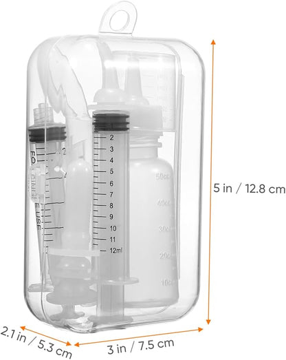 Mikikit Pet Supplies Puppy Kitten Feeding Tools Nursing Bottle Set Animal Milk Bottles Nipple