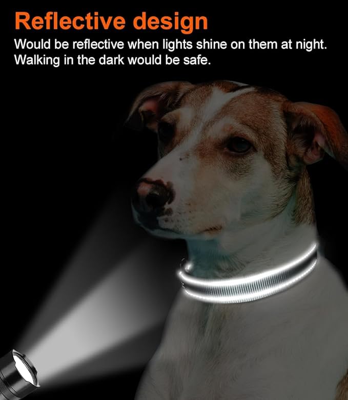 Joytale Reflective Dog Collar, Soft Neoprene Padded, Metal D-Ring, Nylon Pet Collar Adjustable for Puppy and Small Dogs, Gray, XS