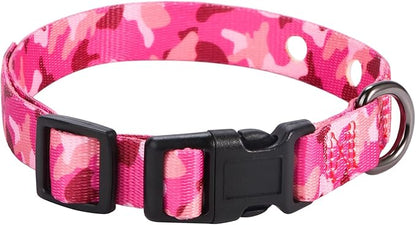 Rhea Rose 3/4 Inch Replacement Collar Strap Shock Collar with 2 Holes, Compatible with Nearly All Brands and Models of Underground Electric Dog Fences and Training Collars, Pink Camo
