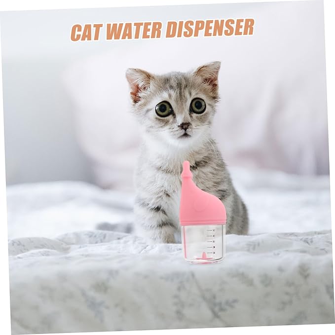 TOYANDONA Pet Nursing Bottle Kitten Bottle for Newborn Puppies and Kittens Cat Milk Feeder Soft Nipple Easy to Clean and Carry